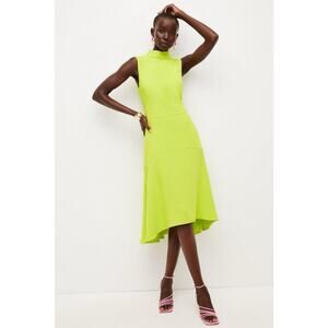 Karen Millen Neon Green Mini Dress